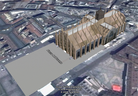 Duomo di Milano 3D Google Earth